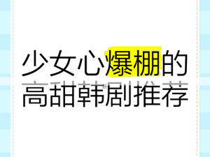 高清少女韩剧免费观看方法：平台与技巧解析